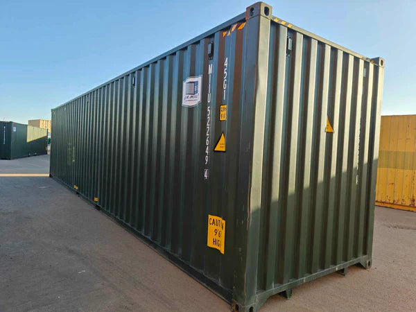 Contenedor seminuevo High Cube de 40 pies verde — Contenedores usados y de ocasión en venta en España — imagen 2