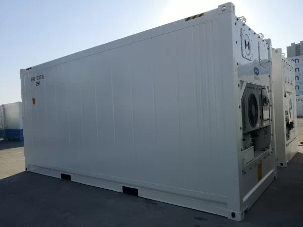 Contenedor frigorífico High Cube 20' con puerta lateral de acceso personal usado — Contenedores frigoríficos en venta en España — imagen 2