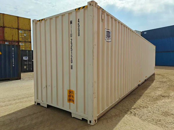 Contenedor seminuevo High Cube de 40 pies blanco — Contenedores usados y de ocasión en venta en España — imagen 2