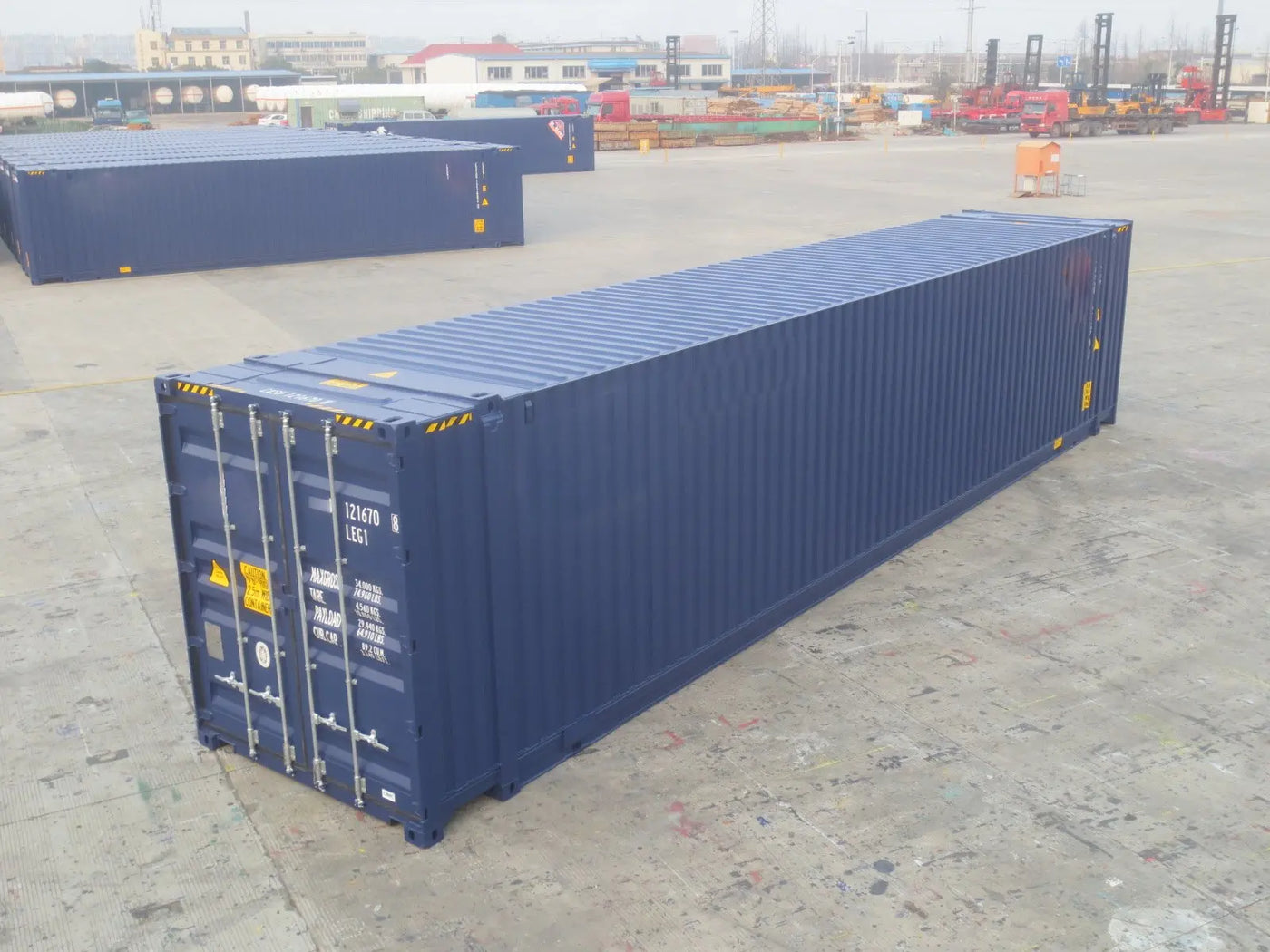 Conteneur CPC 45' High Cube (HC) azul nuevo — Contenedores marítimos de 40 pies en venta en España — imagen 2