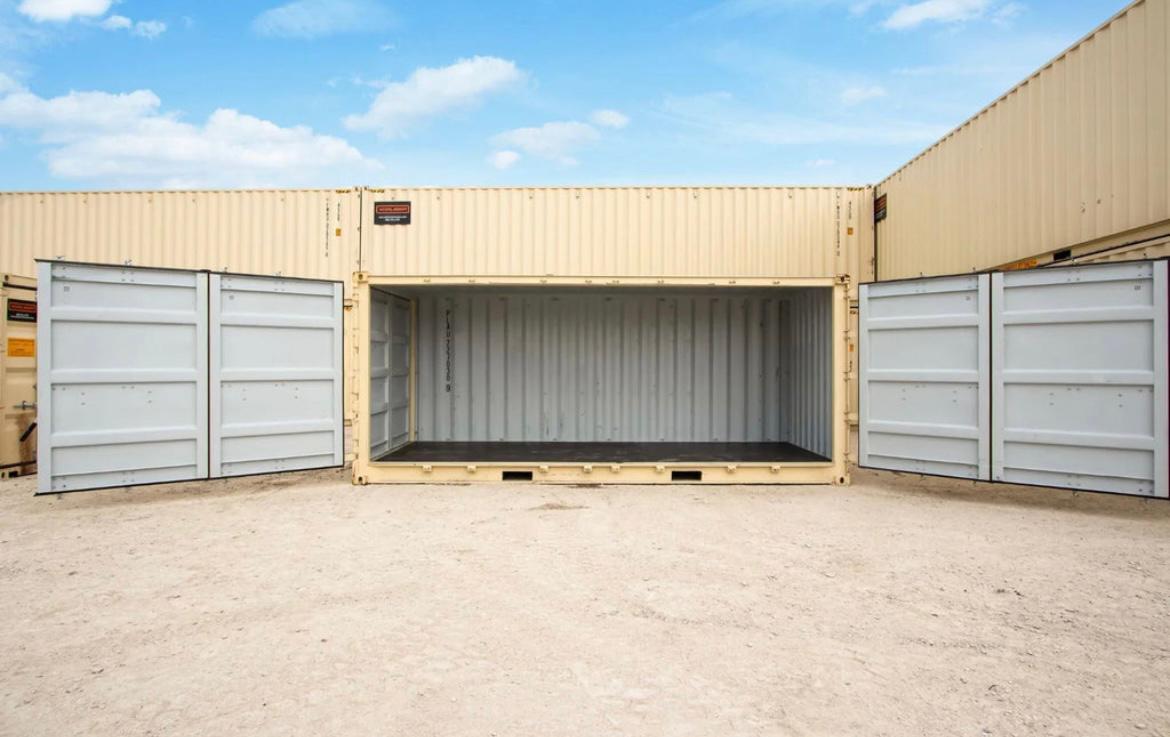 Contenedor 20 pies con apertura lateral beige nuevo — Contenedores con puertas laterales en venta en España — imagen 2