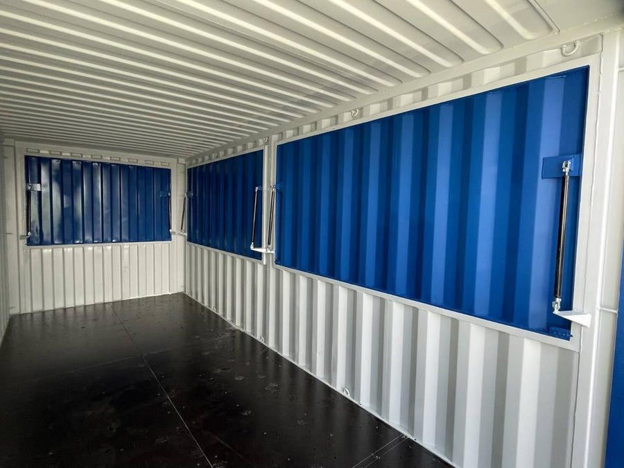 CONTENEDOR DE BAR AZUL DE 20 PIES — Contenedores bar y cafetería en venta en España — imagen 2