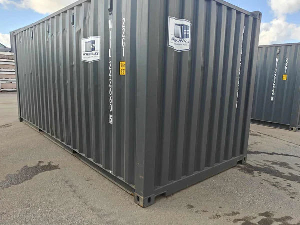 Contenedor seminuevo de 20 pies gris — Contenedores usados y de ocasión en venta en España — imagen 2