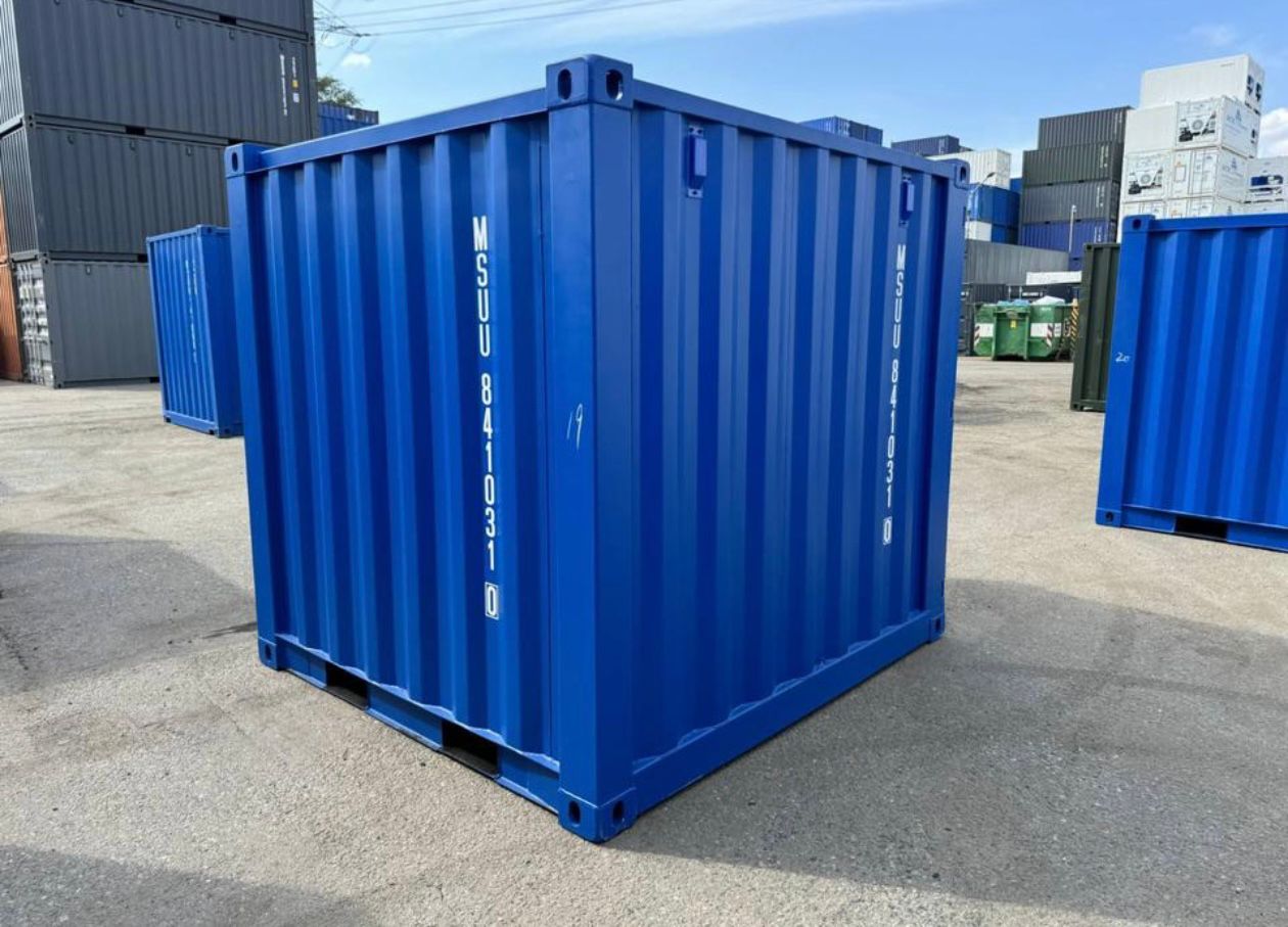 Contenedor seminuevo de 10 pies azul — Contenedores usados y de ocasión en venta en España — imagen 2