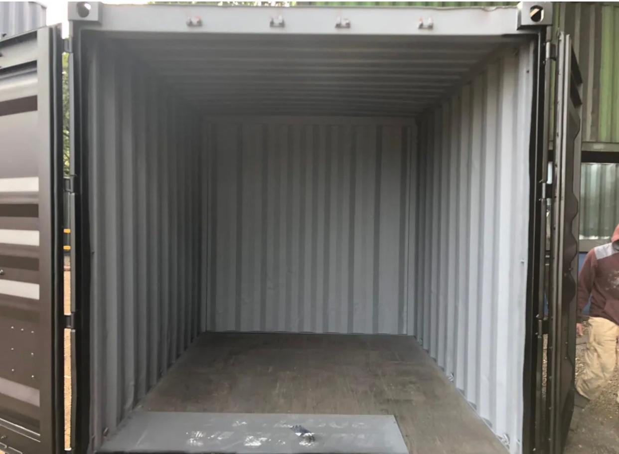 Contenedor seminuevo de 10 pies gris — Contenedores usados y de ocasión en venta en España — imagen 2
