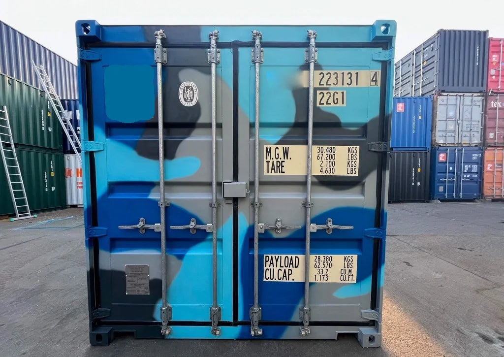 Contenedor Marítimo 20 pies – Acabado Camuflaje — Contenedores marítimos de 20 pies en venta en España — imagen 2