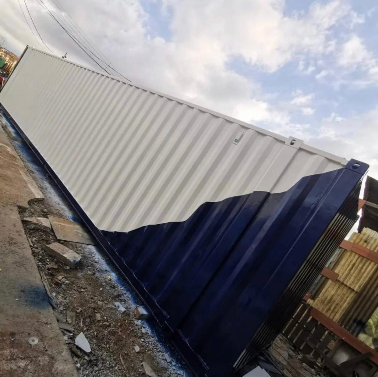 Contenedor High Cube 40' azul seminuevo — Contenedores usados y de ocasión en venta en España — imagen 2