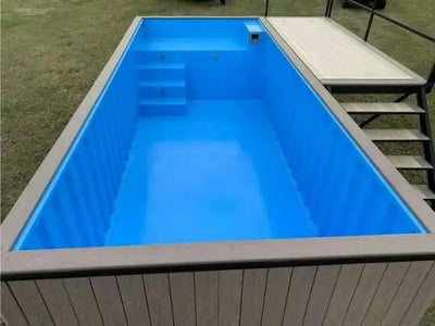 PISCINA CONTENEDOR ELEVADA CON TERRAZA INTEGRADA — Piscinas de contenedor en venta en España — imagen 2